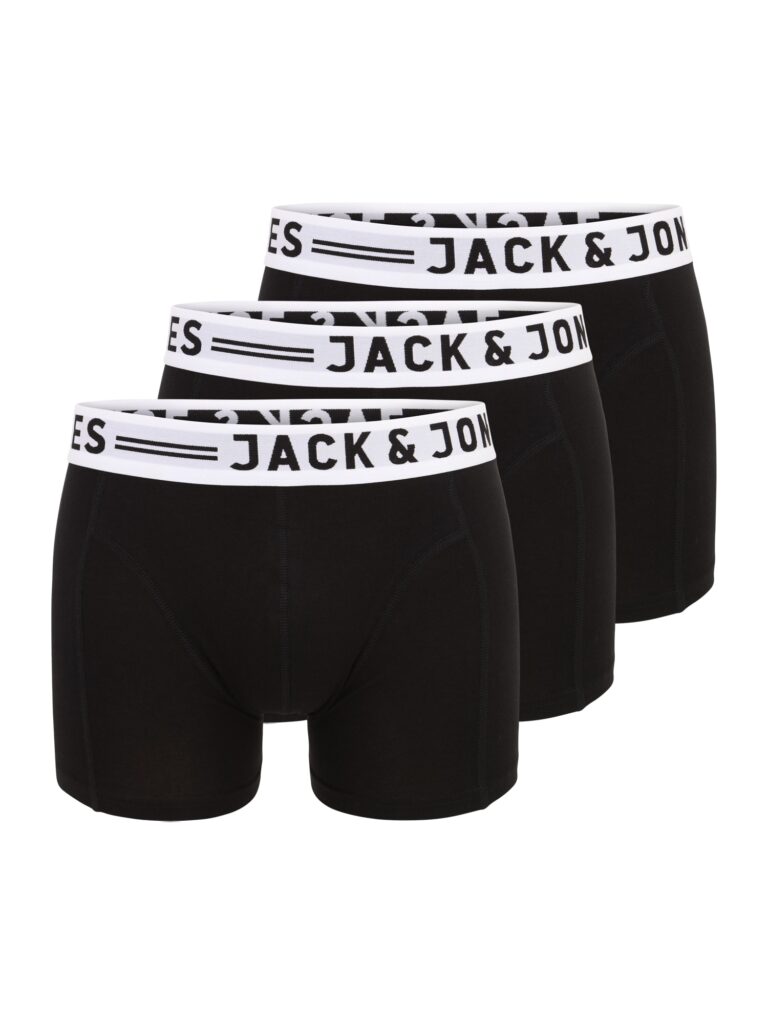 JACK & JONES Boxeri 'Sense'  negru / alb