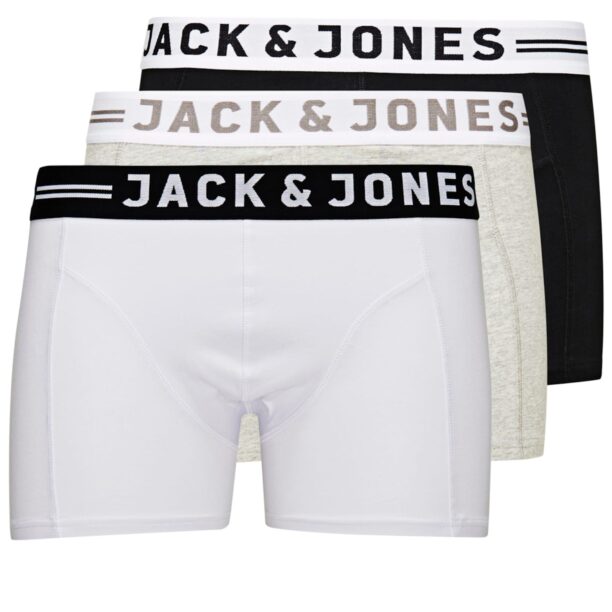 JACK & JONES Boxeri 'Sense'  sepie / gri amestecat / negru / alb