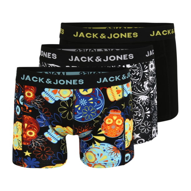 JACK & JONES Boxeri  albastru deschis / galben / portocaliu / negru