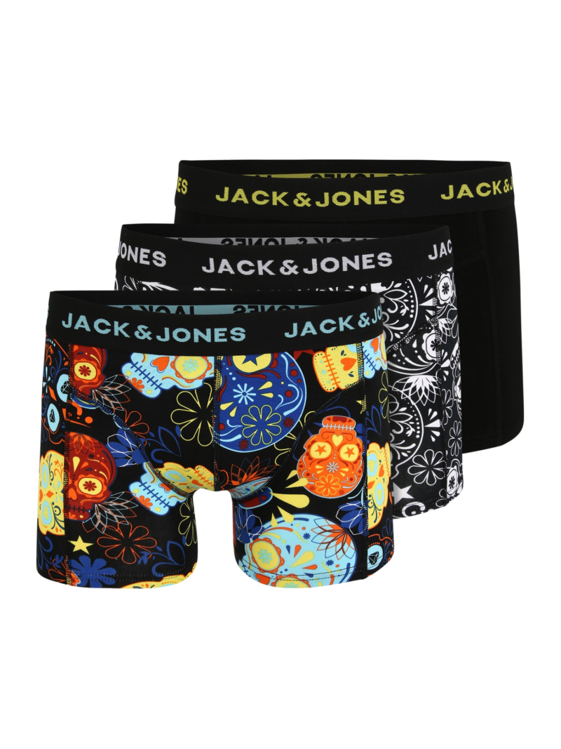 JACK & JONES Boxeri  albastru deschis / galben / portocaliu / negru