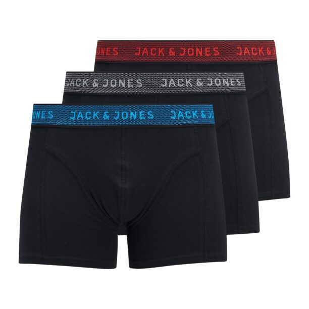 JACK & JONES Boxeri  albastru / gri / roșu / negru