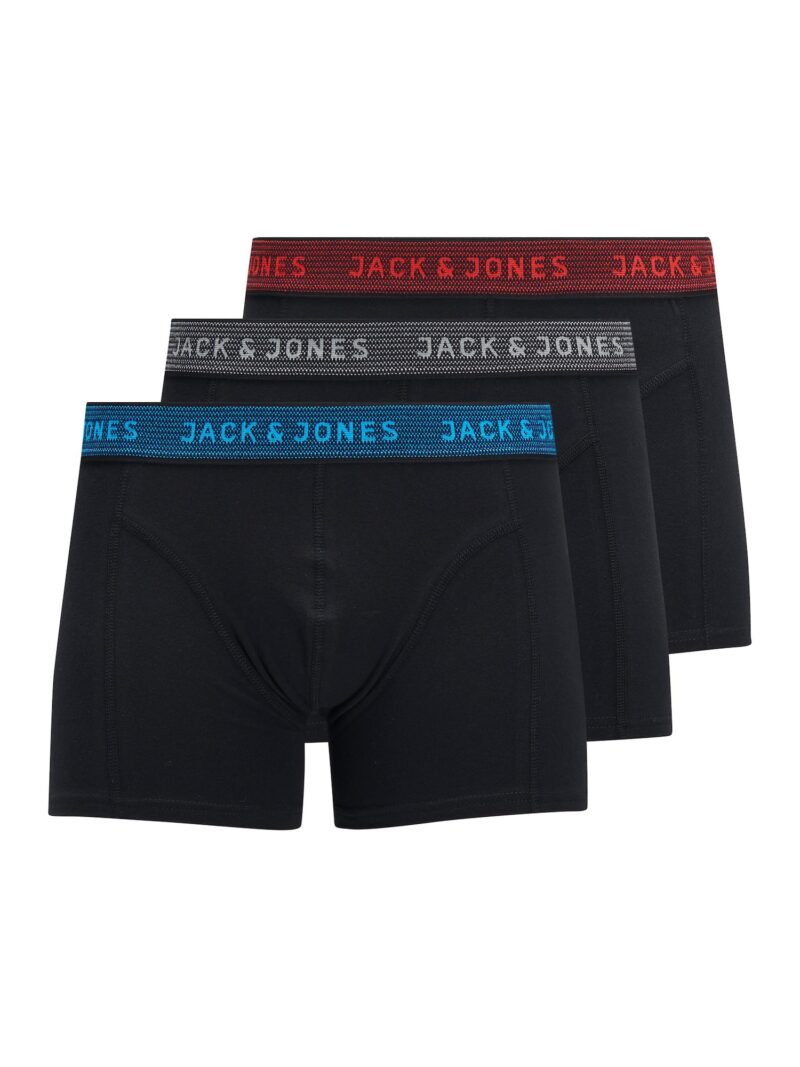 JACK & JONES Boxeri  albastru / gri / roșu / negru