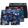 JACK & JONES Boxeri  albastru închis / maro / negru / alb murdar