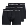 JACK & JONES Boxeri  negru / alb