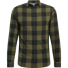 JACK & JONES Cămașă 'Gingham'  oliv / negru