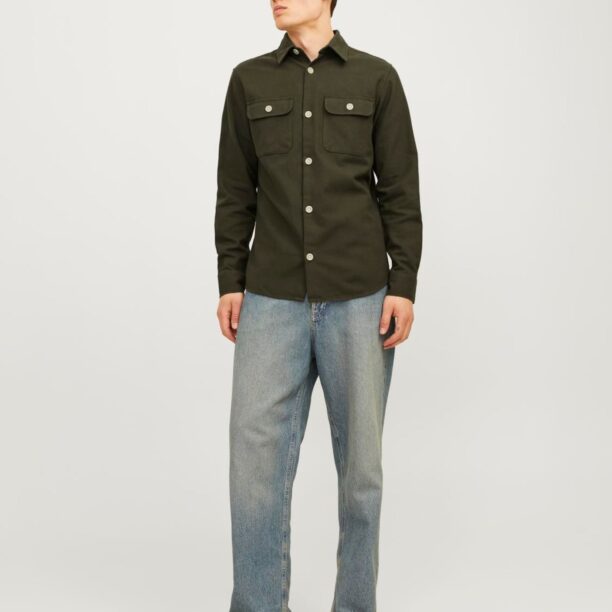 Original JACK & JONES Cămașă 'JJEDARREN'  oliv