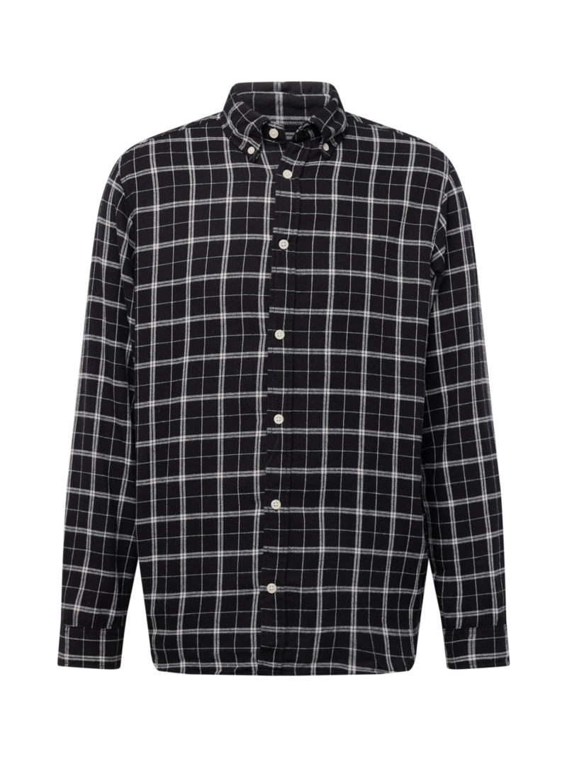 JACK & JONES Cămașă 'JORCozy'  negru / alb