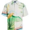 JACK & JONES Cămașă 'Landscape'  albastru pastel / maro ruginiu / verde smarald / portocaliu deschis