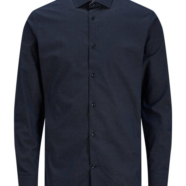 JACK & JONES Cămaşă business 'Parker'  bleumarin / gri deschis