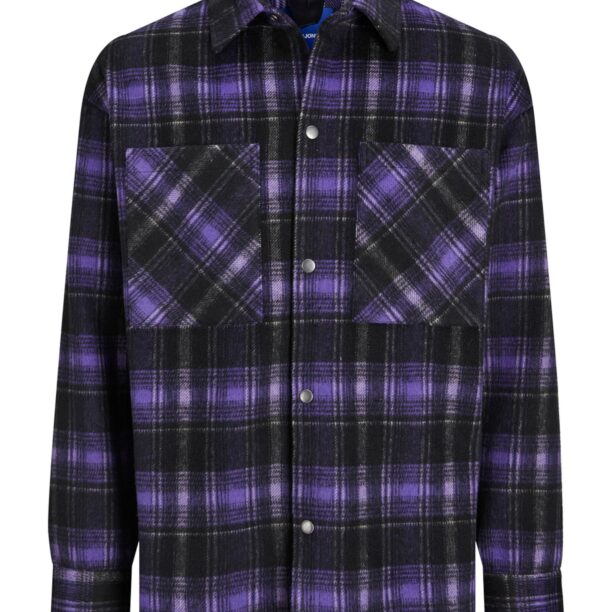 JACK & JONES Geacă de primăvară-toamnă 'Bane'  albastru violet / negru