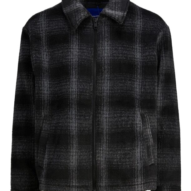 JACK & JONES Geacă de primăvară-toamnă 'JORCole'  gri / negru