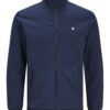 JACK & JONES Hanorac 'Epaulos'  bleumarin / alb