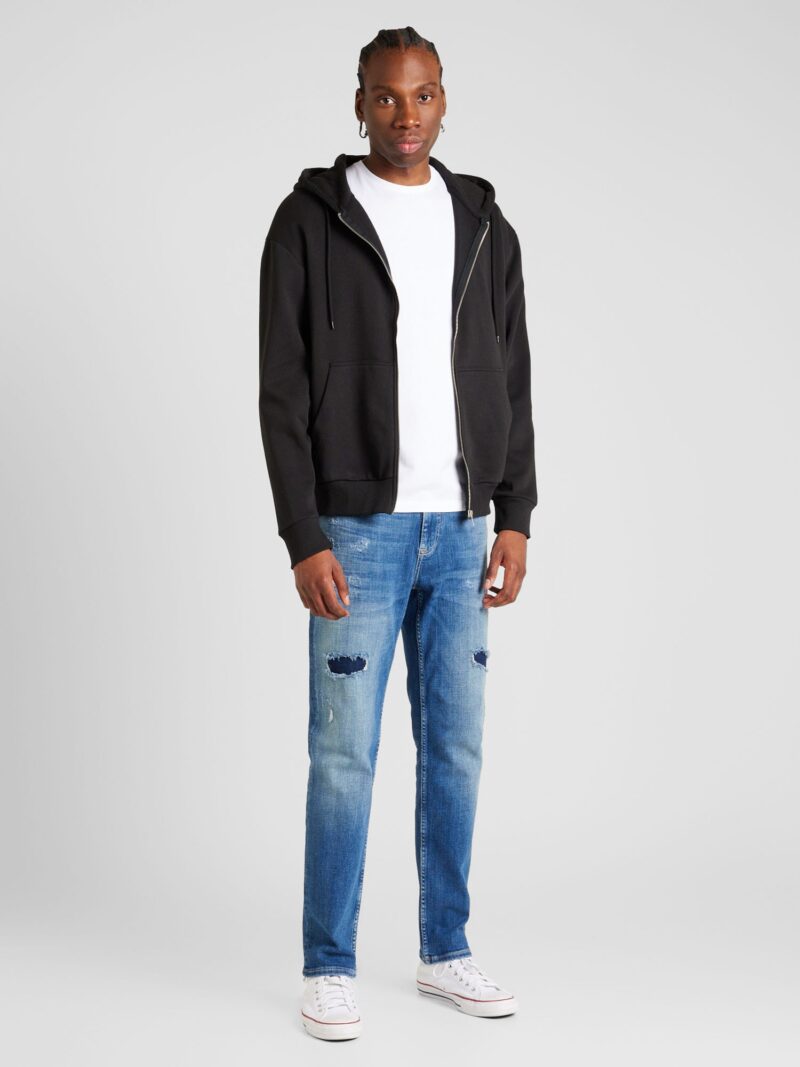 Cumpăra JACK & JONES Hanorac 'ZEPHYR'  gri deschis / negru / alb