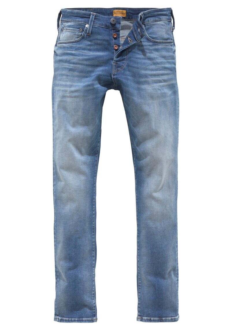 JACK & JONES Jeans 'Glenn'  albastru