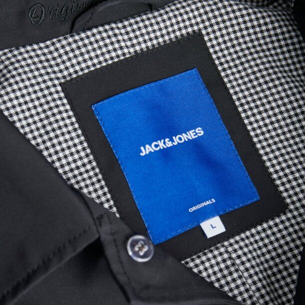 JACK & JONES Palton de primăvară-toamnă 'PILO'  negru