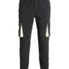 JACK & JONES Pantaloni cu buzunare 'Gordon Blaze'  alb kitt / negru