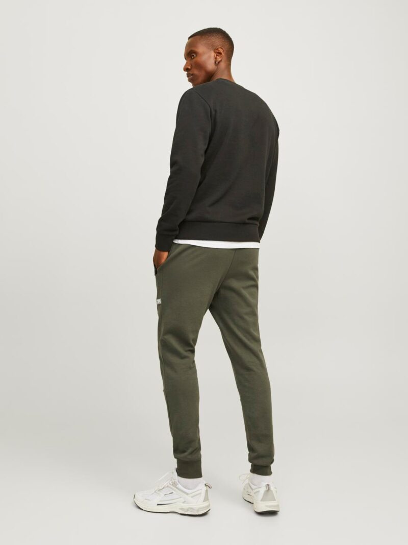 JACK & JONES Pantaloni  oliv / alb preţ