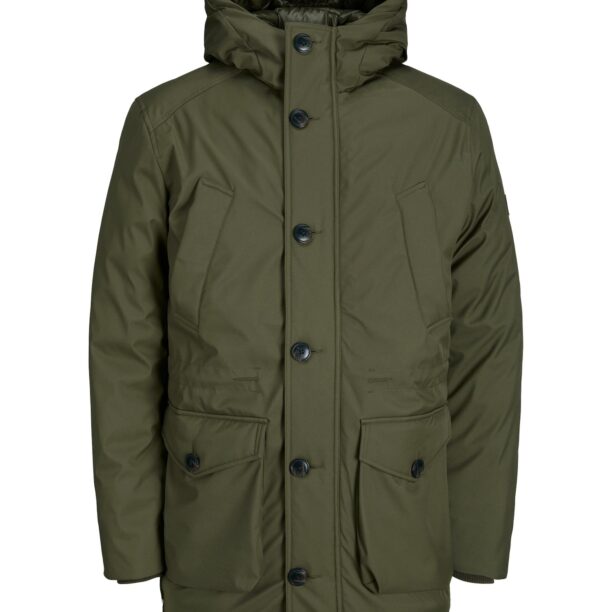 JACK & JONES Parka de iarnă 'CLEMENT'  verde închis