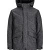 JACK & JONES Parka de iarnă 'JCOBlack'  negru amestecat