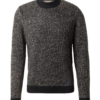 JACK & JONES Pulover 'JCOSpace'  grej / negru