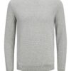 JACK & JONES Pulover 'JJEAtlas'  gri deschis / alb