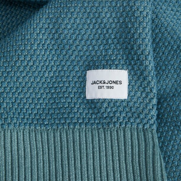 JACK & JONES Pulover 'JJEGlobe'  cyan preţ