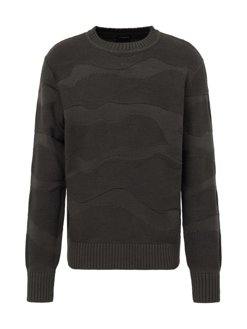 JACK & JONES Pulover 'JOSH'  gri închis / negru