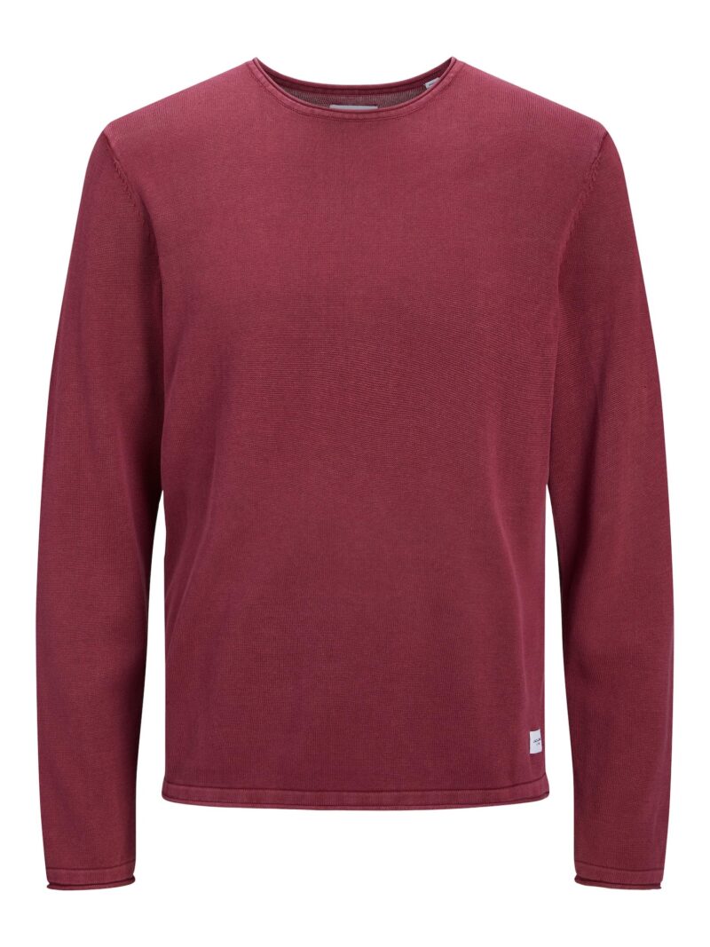 JACK & JONES Pulover 'Leo'  roșu burgundy