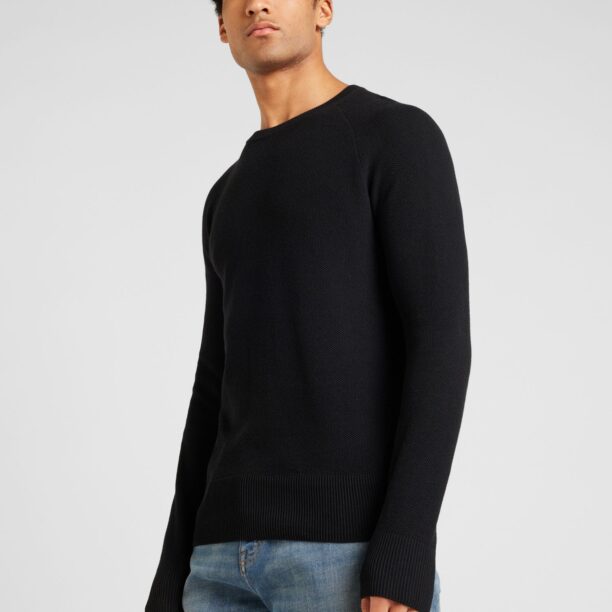 JACK & JONES Pulover 'MAZE'  negru