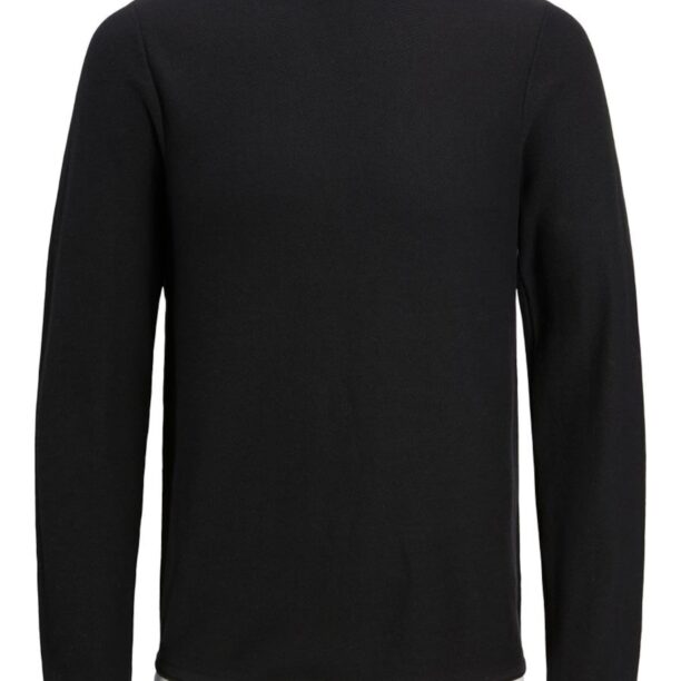 JACK & JONES Pulover  negru / alb