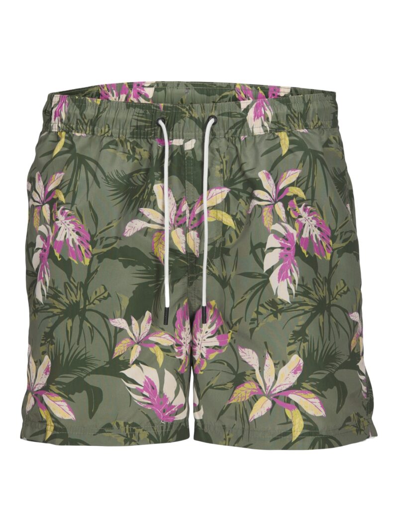 JACK & JONES Șorturi de baie 'JPSTFiji'  galben / oliv / verde închis / fucsia