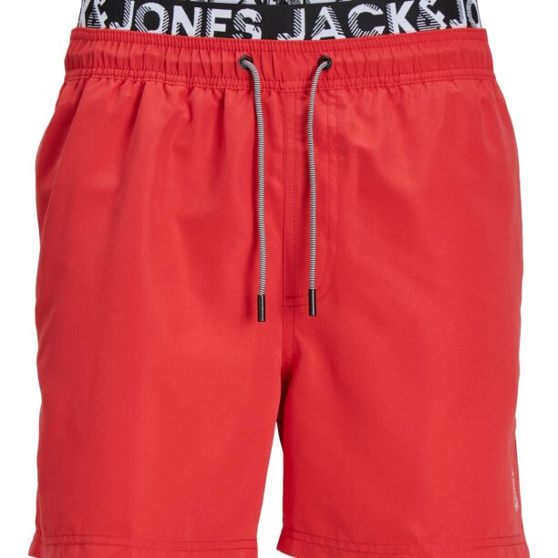 JACK & JONES Șorturi de baie 'JPSTFji'  roșu / negru / alb