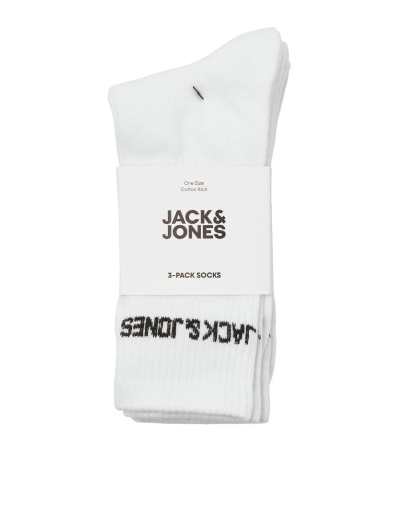 Cumpăra JACK & JONES Șosete 'JACMELVIN'  negru / alb