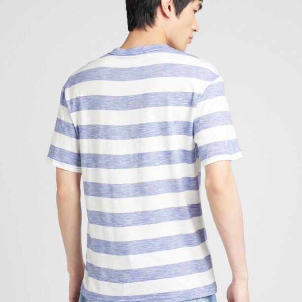 JACK & JONES Tricou 'Aruba'  azuriu / alb preţ