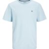 JACK & JONES Tricou 'BLUWIN'  bleumarin / albastru deschis / galben curry / roșu