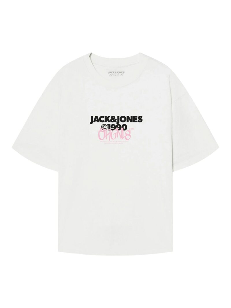 JACK & JONES Tricou 'BUSHWICK'  gri / roz / negru / alb preţ