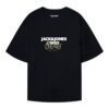 JACK & JONES Tricou 'BUSHWICK'  gri / roz / negru / alb