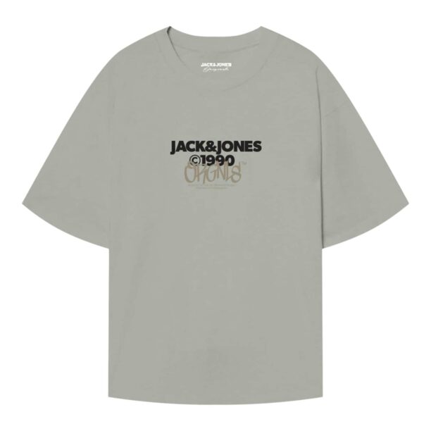 Cumpăra JACK & JONES Tricou 'BUSHWICK'  gri / roz / negru / alb