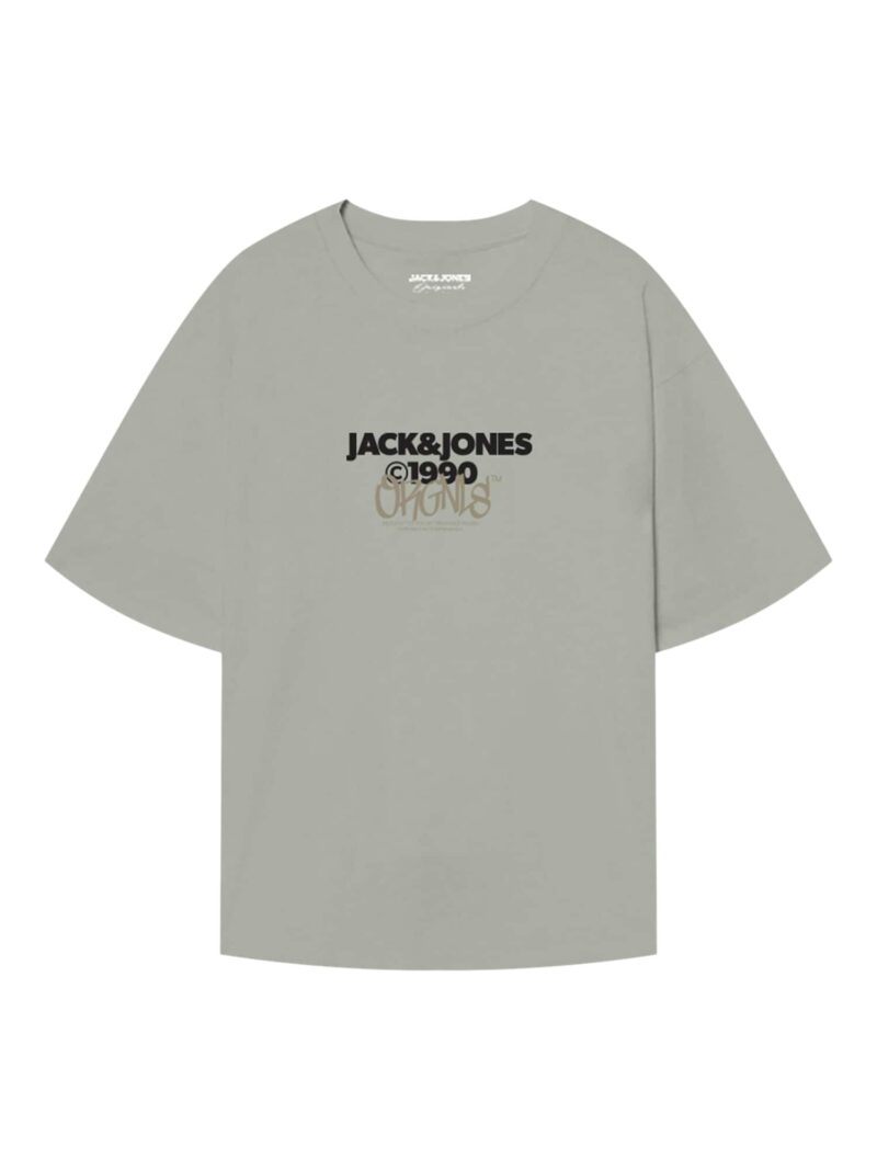 Cumpăra JACK & JONES Tricou 'BUSHWICK'  gri / roz / negru / alb