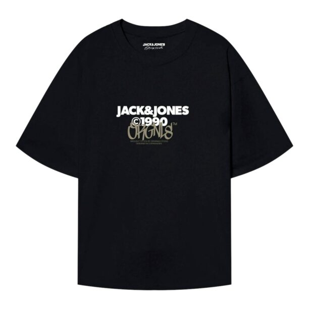 JACK & JONES Tricou 'BUSHWICK'  gri / roz / negru / alb