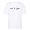 JACK & JONES Tricou 'Bla Jack'  negru / alb