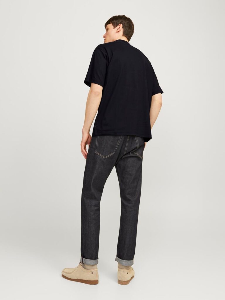 JACK & JONES Tricou 'Blachad'  negru / alb preţ