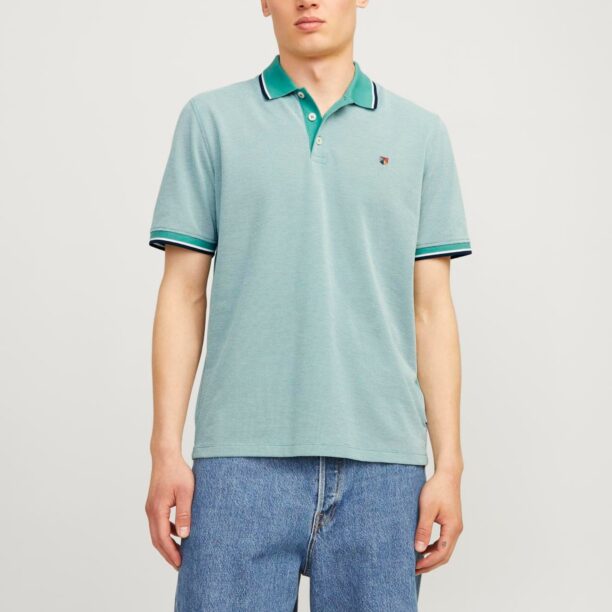 JACK & JONES Tricou 'Bluwin'  verde / verde mentă / negru / alb