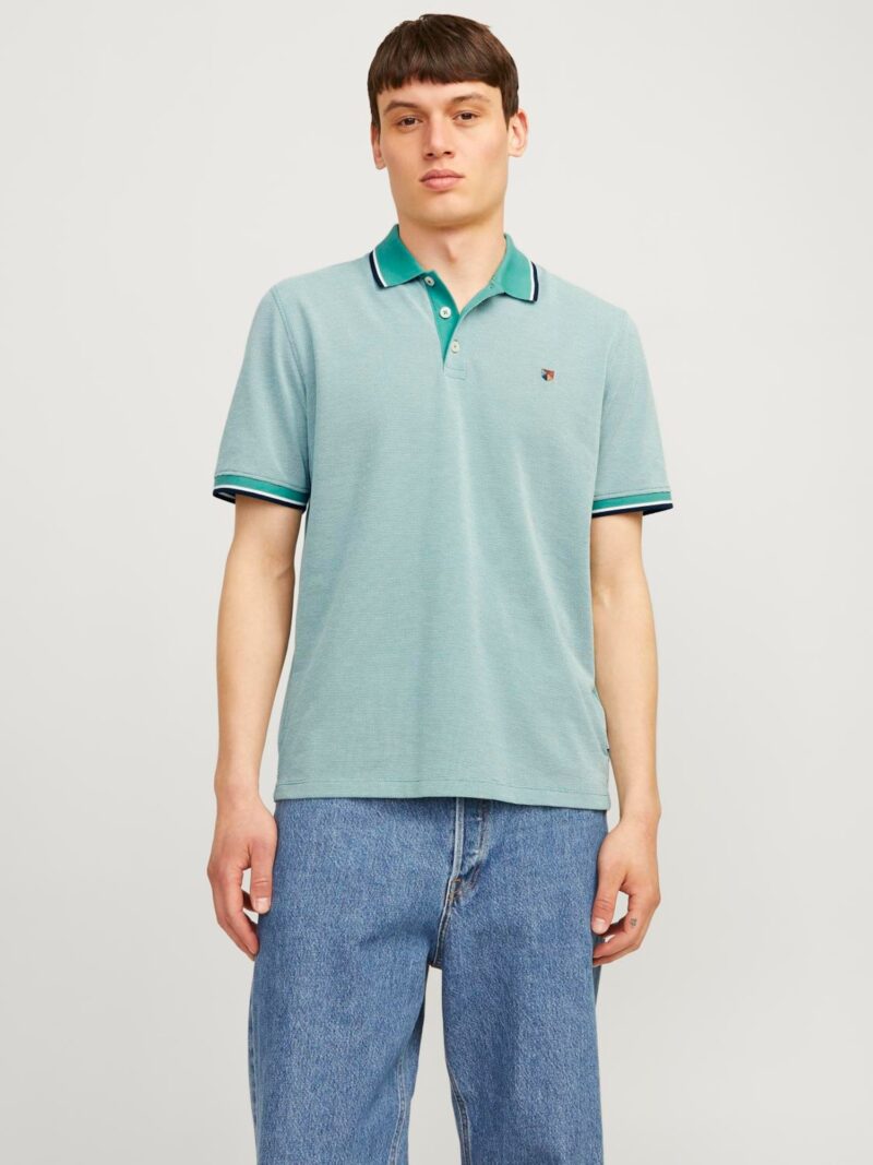 JACK & JONES Tricou 'Bluwin'  verde / verde mentă / negru / alb