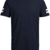 JACK & JONES Tricou 'Boro'  albastru închis / alb