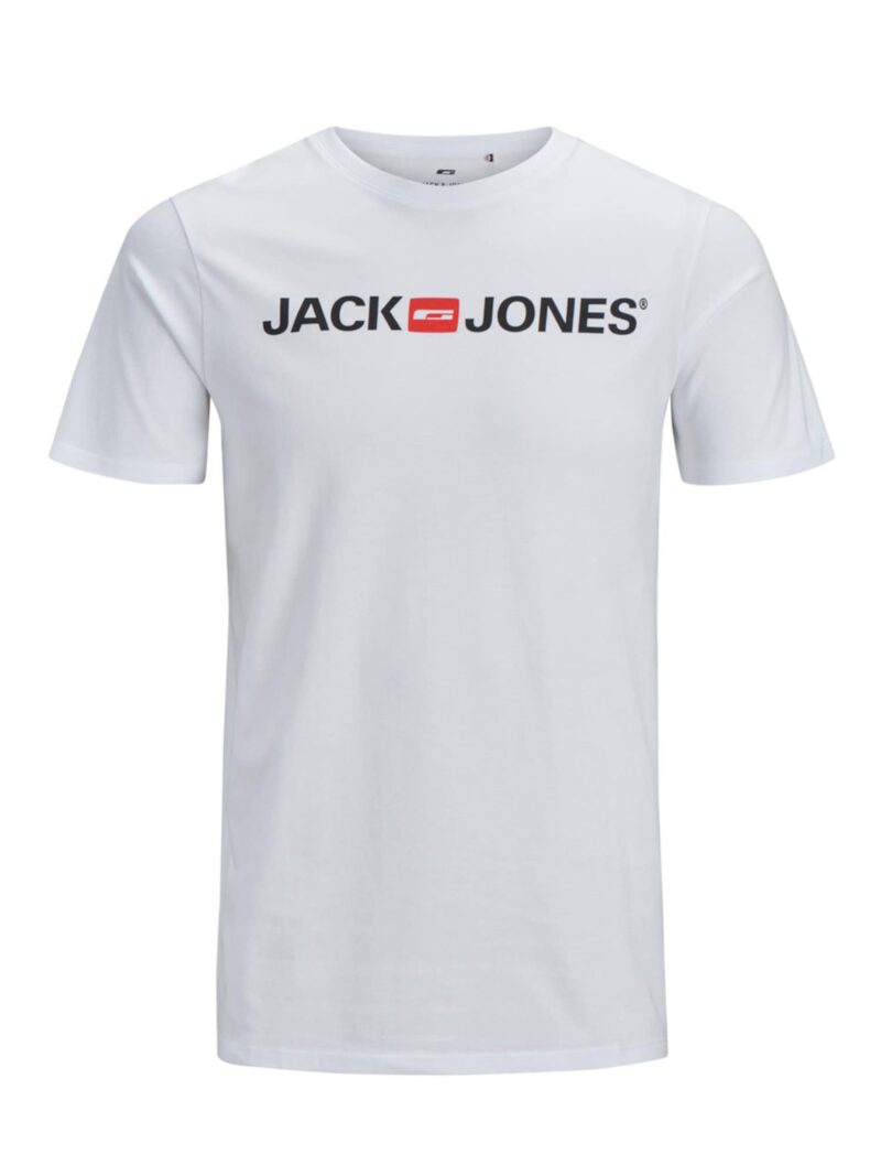 JACK & JONES Tricou 'Essentials'  roșu / negru / alb