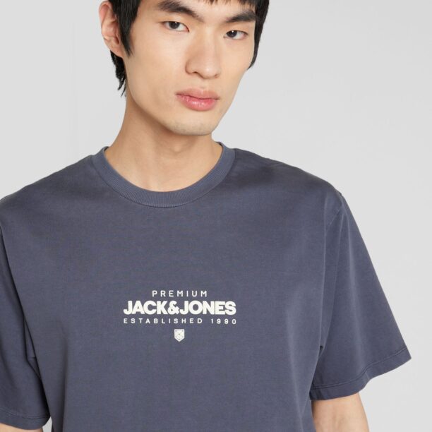 Preţ JACK & JONES Tricou 'HUXI'  albastru marin / alb