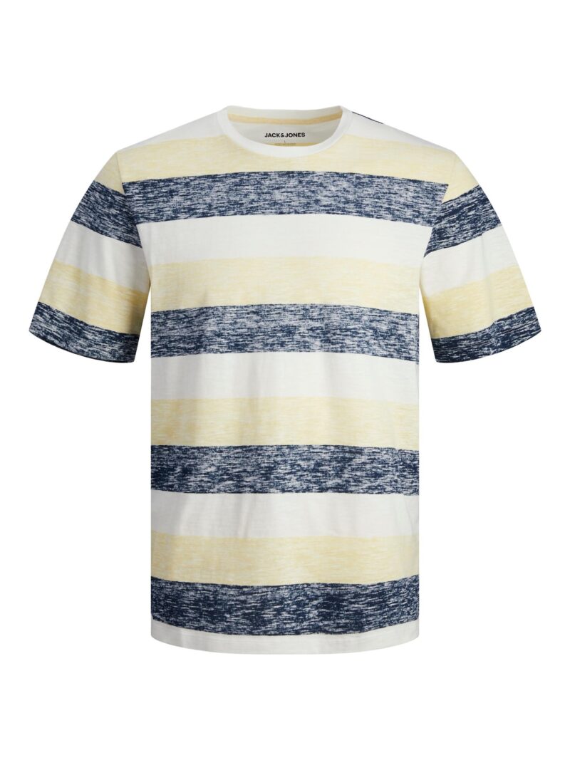 JACK & JONES Tricou 'JJCOAST'  bleumarin / galben / alb