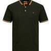 JACK & JONES Tricou 'JJEPaulos'  maro / negru / alb