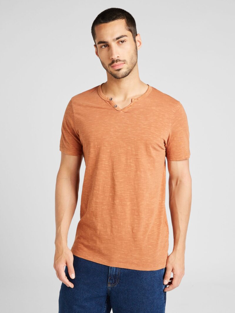 JACK & JONES Tricou 'JJESplit'  maro pueblo